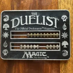 Wizards Of The Coast The Duelist MTG Black Metal Abacus Life Counter 1995 - Image 2