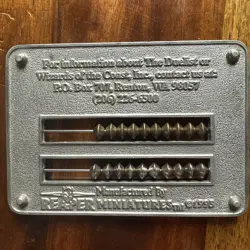 Wizards Of The Coast The Duelist MTG Black Metal Abacus Life Counter 1995 - Image 3