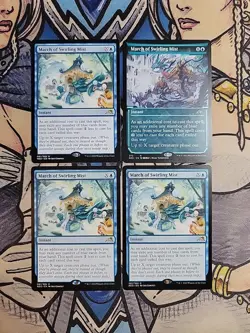 4x March of Swirling Mist (1 is Showcase) - NM/M NEO MTG Magic - Image 1