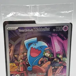 Pokemon Team Rocket's Wobbuffet SVP 203 Black Star Promo Sealed Destined Rivals - Image 2