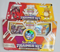 Factory Sealed Pokemon TCG Sun and Moon Trainer Kit Lycanroc & Alolan Raichu 820650802102 - Image 1