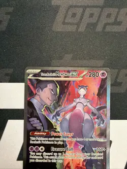 2025 Pokemon Destined Rivals Team Rocket’s Mewtwo Ex SIR 231/182 NM - Image 3