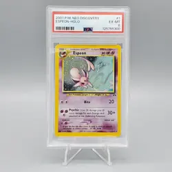PSA 6 Pokemon Neo Discovery Espeon Holo EX-MT 2001 - Image 3