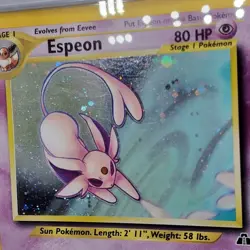 PSA 6 Pokemon Neo Discovery Espeon Holo EX-MT 2001 - Image 5