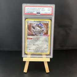 Pokemon PSA 9 MINT Galarian Perrserker SWSH008 SW&SH Prerelease STAFF Promo 6320 - Image 1