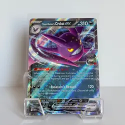 Pokemon TCG Destined Rivals Team Rocket’s Crobat EX 122/182 Holo Double Rare NM - Image 1