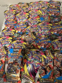 POKEMON TCG MEGA EVOLUTIONS SLEEVED BOOSTER LOT (30) ???? FACORY SEALED ALL ARTS - Image 1