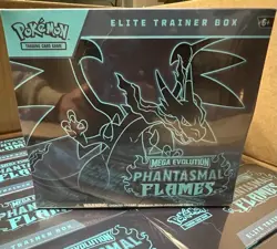 Pokemon Mega Evolution Phantasmal Flames Elite Trainer Box ETB Sealed - Image 1
