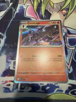 Ceruledge Stamped Promo 014 Phantasmal Flames Pre-Release NM Pokemon - Image 1