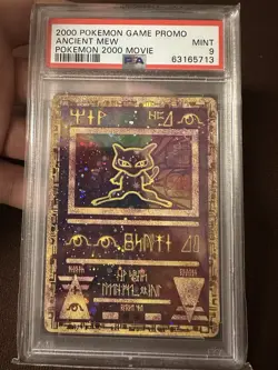 Pokemon Ancient Mew Holo Movie Promo 2000 PSA 9 Mint Original - Image 1