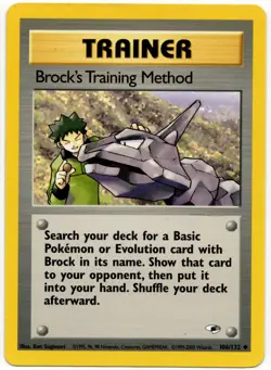 Pokemon - Gym Heroes BROCK’S TRAINING METHOD 106/132 LP - Image 1