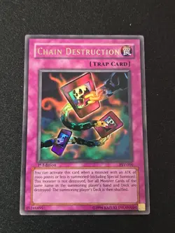 Yu-Gi-Oh Chain Destruction PSV-006 Super Rare 1st Edition Pharaoh's Servant NM - Image 1