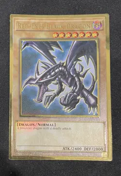 Yu-Gi-Oh! Red-Eyes Black Dragon MAGO-EN003 Premium Gold Rare 1st Edition NM - Image 1