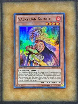 Yugioh Valkyrian Knight CBLZ-EN039 Super Rare 1st Ed NM - Image 1
