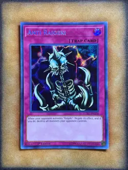 Yugioh Anti Raigeki LCKC-EN104 Secret Rare 1st Ed NM - Image 1