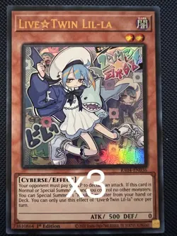 3x Yugioh Live Twin Lil-La RA04-EN036 Super Rare 1st Edition NM - Image 1