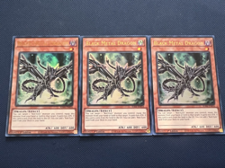 3x Yugioh Black Metal Dragon RA04-EN016 Ultra Rare 1st Edition NM - Image 1
