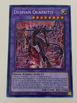 Yugioh Despian Quaeritis x 3 - 1st Edition Prismatic Secret Rare NM - Free Holo - Image 2