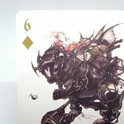 6 Dia Normal Final Fantasy 35th Uniqlo playing card Yoshitaka Amano Square - Image 2