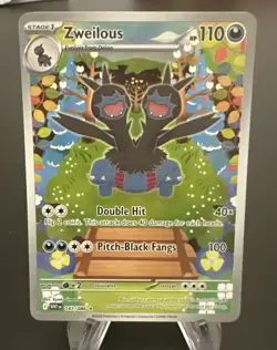 Zweilous 147/086 holo foil White Flare Full Art Pokemon TCG card English NM mint - Image 1