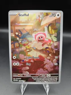 Stufful IR 154/132 Mega Evolution Pokemon Card TCG NM Full Art Holo Free Ship - Image 1