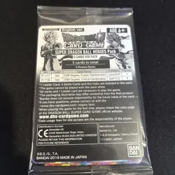 Dragonball Super Card Game Heroes World Mission Exclusive Game Sealed Pack - Image 1