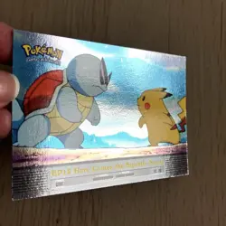 Topps Blue Pokemon Foil Card TV Animation S2 EP12 Here Comes The Squirtle Squad - Image 2