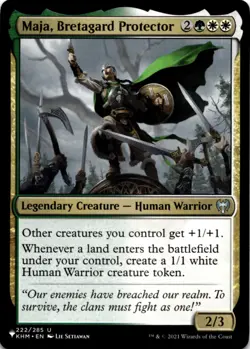 MTG Maja, Bretagard Protector The List Reprints NM U Magic - Image 1