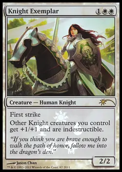 Knight Exemplar x1 1x Media Store Promo FOIL M11 NM MTG - Image 1