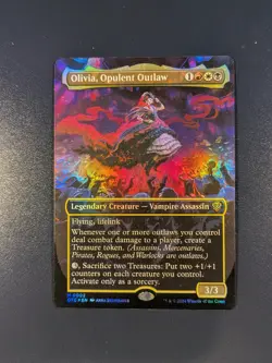 Olivia, Opulent Outlaw Borderless Foil - OTC - Magic the Gathering - NM - MTG - Image 1