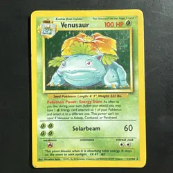 Pokemon Vintage Holo Venusaur 15/102 Base Set WotC 1999 - Image 1