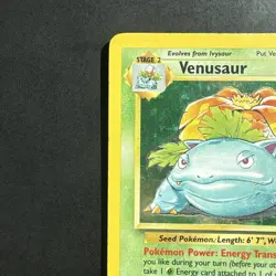 Pokemon Vintage Holo Venusaur 15/102 Base Set WotC 1999 - Image 2