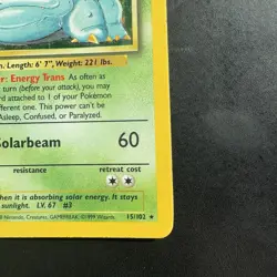 Pokemon Vintage Holo Venusaur 15/102 Base Set WotC 1999 - Image 4