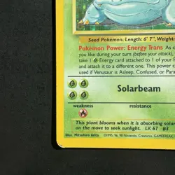 Pokemon Vintage Holo Venusaur 15/102 Base Set WotC 1999 - Image 5