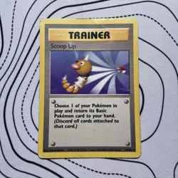 POKEMON TCG SCOOP UP 78/102 TRAINER NON HOLO RARE WOTC BASE HP - Image 1