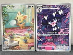 Pokemon TGC White Flare IR Lilipup 154/086 & Gothorita 125/086 Lot NM - Image 1
