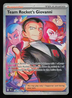 Team Rocket's Giovanni 238/182 SV10: Destined Rivals Pokemon TCG NM - Image 1