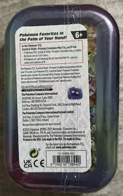 Pokemon TCG: Prismatic Evolutions Mini Tin Leafeon Art New & Sealed - Image 2