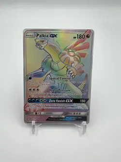Pokemon Palkia GX 165/156 Sun and Moon Ultra Prism Rainbow Rare NM - Image 1