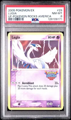 Lugia (Pokemon Rocks America) EX Unseen Forces Promo PSA 8 2005 - Image 1