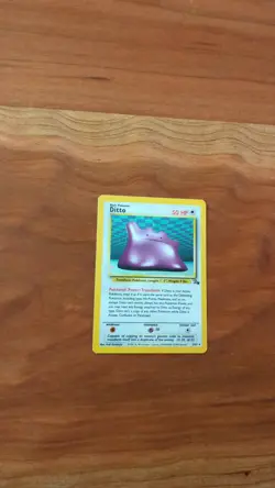 Ditto 3/62 Fossil Series Holo Rare Pokemon TCG LP Lightly Played - Image 1