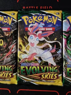 Pokemon Evolving Skies Lot of 3 Booster Packs Sealed - Image 3