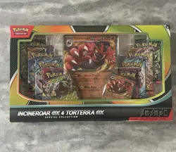 Pokemon TCG Incineroar Ex & Torterra Ex Special Collection Box -Brand New Sealed - Image 1