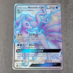 Pokemon Alolan Ninetales GX TCG Full Art SV53/SV94 NM Hidden Fates Shiny Vault - Image 1