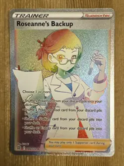 Roseanne's Backup - 180/172 - Pokemon Brilliant Stars Sword Shield Secret NM - Image 1