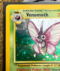 Pokemon Venomoth 13/64 Jungle Holofoil No Symbol Misprint Moderately Played - Image 2