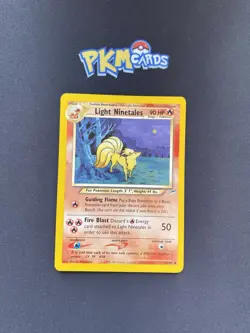 Pokemon TCG Light Ninetales Neo Destiny 50/105 Regular LP. - Image 1