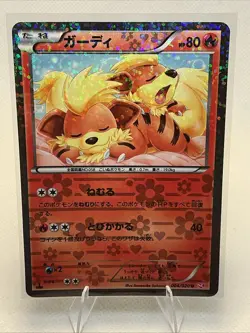 2013 GROWLITHE RC4/RC25 Legendary Treasures Pokemon Radiant Collection HOLO - Image 1