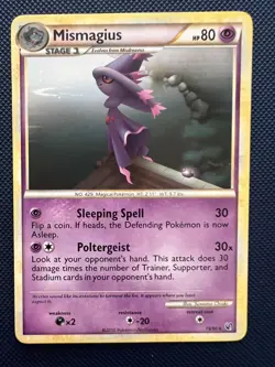 Mismagius 19/90 Rare Non-holo Pokemon Card NM - Image 1
