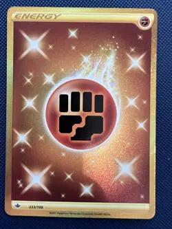 Fighting Energy 233/198 Secret Rare Holo Pokemon Card NM - Image 1